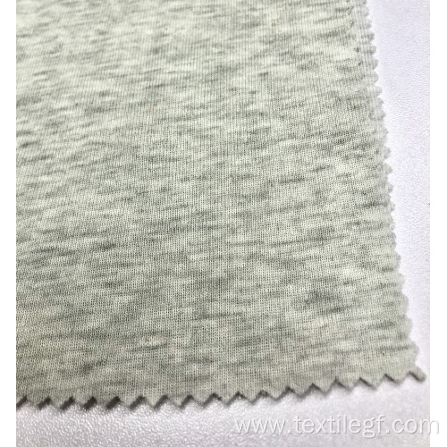 Ribbed Cotton Fabric Gray CVC 1×1 Rib Knitting Fabric Supplier